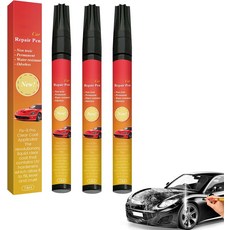 3PCS 차량 스크래치 수리 펜 및 내후성 터치업 페인트