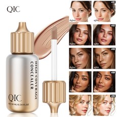 [컨실러액] 스몰 보틀 타입 가볍고 산뜻한 발색 자연스러운 피부표현 다크서클 여드름 자국 주근깨 완벽커버 끼임없고 지속력 우수한 메이크업, 01, 2개