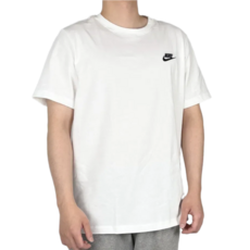 나이키 클럽 스우시 남녀공용 스포츠웨어 반팔 티셔츠 라운드 반소매