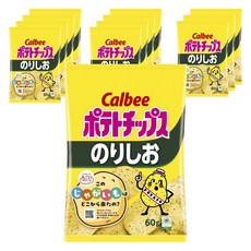 Calbee 卡樂比 洋芋片 海苔鹽風味, 12包, 60g