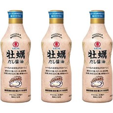 일본 히가시마루 카키다시 전통 쇼유 굴 간장 400ml 3팩, 3개