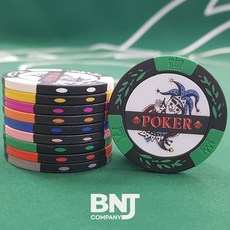 월드트리 조커 포커칩 게임칩 카지노칩 국제규격, 4.초록, 1개