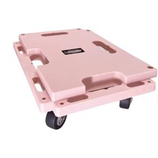 台灣製造 200KG 載重平板車 360度旋轉TPR輪 萬向輪 搬運車, 粉紅色, 1個