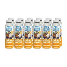 Blue Stripes Cacao Water - Cold Pressed Superfruit Hydration with Electrolytes & Antioxidants No, N/A, 355ml