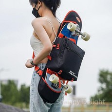스케이드 보드 가방 백팩 서핑 보드백 보드장비가방 숄더백, 블랙, 1개