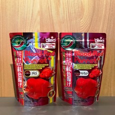 Hikari 高夠力 血鸚鵡色揚飼料，浮水性配方，加強鮮豔色彩，幫助消化及提高免疫力, 1個, M 333g