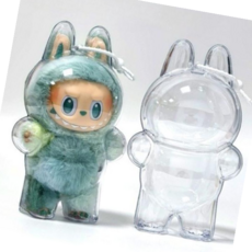 라부부 투명 키링 보호 인형 케이스 커버 보관 보관함 전용 악세사리 파우치, 단품