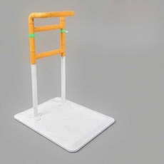 이동식 침대안전바 낙상방지 난간 노인 보조 손잡이, A형 스트레이트/고정형/화이트