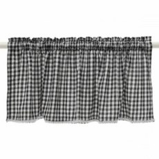 주방바란스커튼 가 체크커튼 책장리개 블랙 106x45 66524ea 1(pc)
