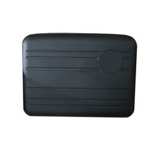 새로운 휴대용 화장품 케이스 14 인치 여행 보관 고급 휴대용 소형 수하물 가방 손 선물, 블랙 심플 모델 - 손잡이 없는 메쉬백, 발 패드 없음