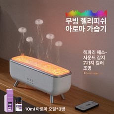 해파리가습기 소형 탁상 원룸 화산 볼케이노 용암가습기, 수달리스 오디오 + 10ml 아로마 3병 B, 기본 모델명/품번