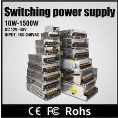 10W-500W 스위칭 전원 공급 장치 AC 110-220V에서 DC 5V 12V 36V 48V로 변환하는 LED CCTV 산업용 전력 변, 08 12V 50A 600W, 01 100~240V