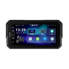 Pernis MS700C 摩托車手機連接系統，6.26吋觸摸屏，無線連接，胎壓監測, 黑色