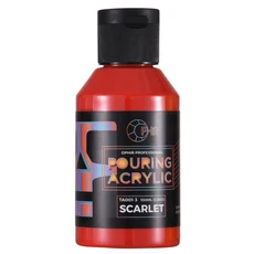 막붓 아크릴 푸어링 페인트 수성 고유량 아트 공급 36 가지 색상 100ml/병, 3 SCARLET, 1개