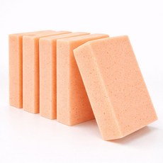 메지 스펀지 타일 케라폭시 욕실 청소용 스폰지 5cmX15cmX20cm 5개, 살구 해면스펀지, 1세트