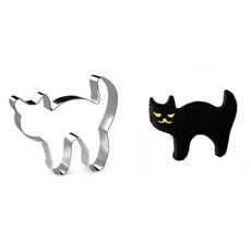 (5 세트) 고양이 할로윈 데이 고양이틀 스텐 쿠키틀 쿠키커터
