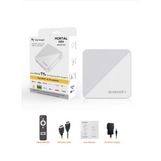PYHO 4K UHD 안드로이드tv셋톱박스 ott셋톱박스 TV 스틱, T1X(2GB+16GB), 1개