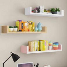 벽걸이 책꽃이 벽선반 주방 아크릴 사무실 투명 수납, 1단, 30cm 길이x20cm 너비x15cm 높이