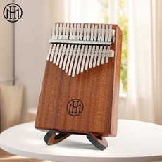 木火音 全單板實木卡林巴琴 馬林巴琴 手指琴 初學樂器 免費刻字, 1個, 木火17音陞級款箱式紅影木