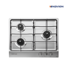 나비엔매직 빌트인 가스레인지 3구 쿡탑 매립형(타공560x480/전기코드), LPG, GRB-3203PA