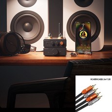 Fosi GR40 블루투스 헤드폰 앰프 DAC, GR40V348V5A브랜드 RCA 라인 0.3M1 쌍, B. GR40V348V5A RCA 라인 0.3M 쌍