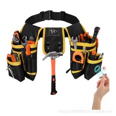 工具腰帶 多個口袋 可調節工具腰包 維修工具袋, 1個