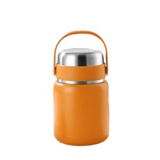 316不鏽鋼燜燒杯壺 保溫飯盒 1000ml 陽光橙, 1個, 1L