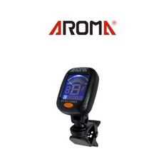 아로마 집게 튜너 AT101 크로매틱 기타 베이스 바이올린 우쿨렐레 조율기, 1개