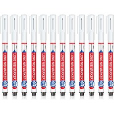 2배 다목적 딥 홀 마커 펜 20mm 방수 리치 집 장식용 오일 기반 카펜터 2개 롱닙 빠르게 건조되는