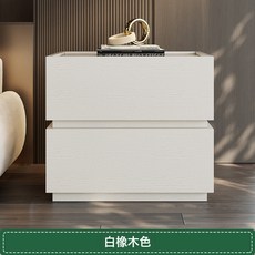 意式極簡胡桃木免漆輕奢臥室實木收納櫃, MQ1免漆白橡木