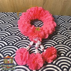 泰國花圈 泰式花圈 還願花環 萬壽菊 菊花 四面佛 泰國花束 掛花 束花, 狐仙戀愛粉紅色