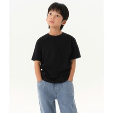 무신사 스탠다드 MUSINSA STANDARD KIDS 릴렉스드 크루 넥 티셔츠 [블랙] MKBTS5K01-BK 379840