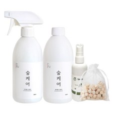 숲케어 편백수 피톤치드 스프레이 500ml+리필500ml+휴대용100ml+편백큐브, 1개