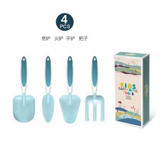 園藝工具戶外種植鏟子兒童盆栽套裝, 1個, 藍色套裝1