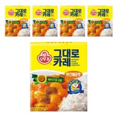 오뚜기 그대로카레 약간매운맛, 200g, 35개