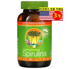 뉴트렉스 스피루니아 하와이안 스피루리나 400정 3통 SOD효소 미량원소 카로티노이드, 3개