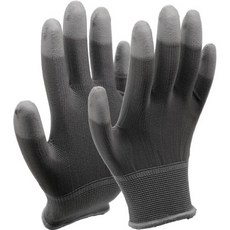 신정글러브 PU-TOP코팅장갑 [크로버] 회색 S 10조, 10개