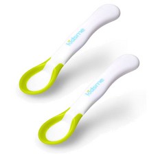 키즈미 베이비 온도감지 스푼세트 2개입, 라임, 1개