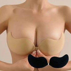 대박솔기업 누드브라 볼륨 접착식 끈없는 오프숄더 웨딩 브라 가슴골제조기 1+1