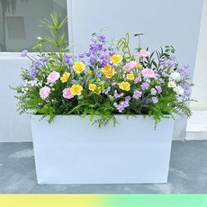 플랜트 화분 박스 사무실 조화 화단 나무 인조 베란다, 모네 E