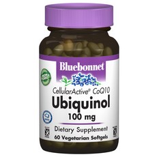 Bluebonnet 還原型輔酶Q10植物軟膠囊 100mg 無麩質, 60顆, 1罐