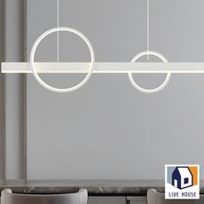 LED 화이트 주방 식탁등 인테리어 펜던트 조명, 상세페이지 참조