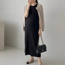 [당일출고] 수엠W 임산부 주름 플리츠 롱원피스 반팔 루즈핏 빅사이즈 T07 리플원피스