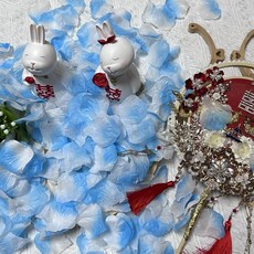 婚禮撒花 裝飾花瓣仿真花瓣 結婚婚禮情人節撒花仿真玫瑰花瓣布置生日表白浪漫求婚婚房裝飾, 玫紅,30包約3000片(壓縮裝*), 1個