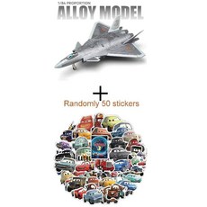 1 84 J-20 스텔스 전투기 장난감, Silver with Stickers