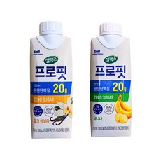 셀렉스 프로핏 밀크 바닐라 250ml + 셀렉스 프로핏 바나나 250ml, 8개