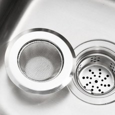 싱크대 배수구 커버 음식물 거름망 스테인리스 위생 주방 악취 방지 캡, 1개