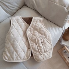 DFMEI a類背心男女童羊羔絨馬甲兒童秋內穿冬季加厚寶寶外穿童裝中小童