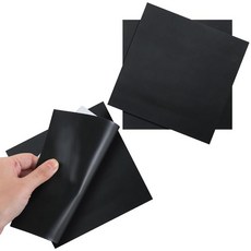 4 팩 6x6 자체 접착 고무 시트 패드 125 두꺼운 미끄럼 방지 실리콘 개스킷 DIY 재료 레벨링 씰링 범퍼 가구 보호 장비 패딩 소음 감소