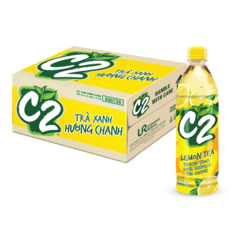 C2 베트남 레몬 그린티 음료 베트남 씨투 음료, 355ml, 1박스